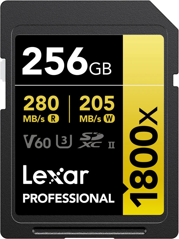 Atminties kortelė LEXAR PRO 1800X SDXC U3 (V60) UHS-II R270 / W180 256 GB