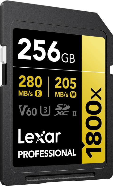 Atminties kortelė LEXAR PRO 1800X SDXC U3 (V60) UHS-II R270 / W180 256 GB