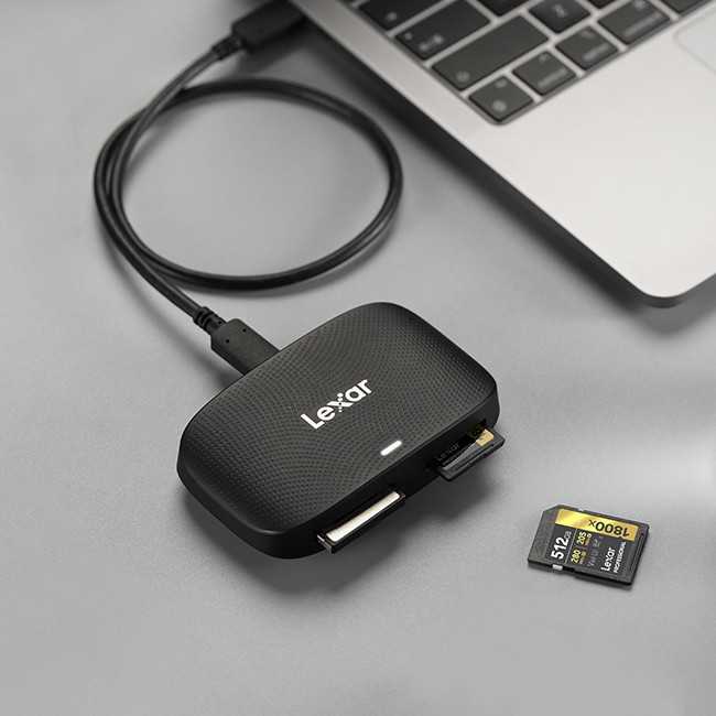 Kietasis diskas Skaitytuvas Lexar Lexar Cardreader CFExpress Type B/SD UHS-II USB 3.2 Gen2 Reader