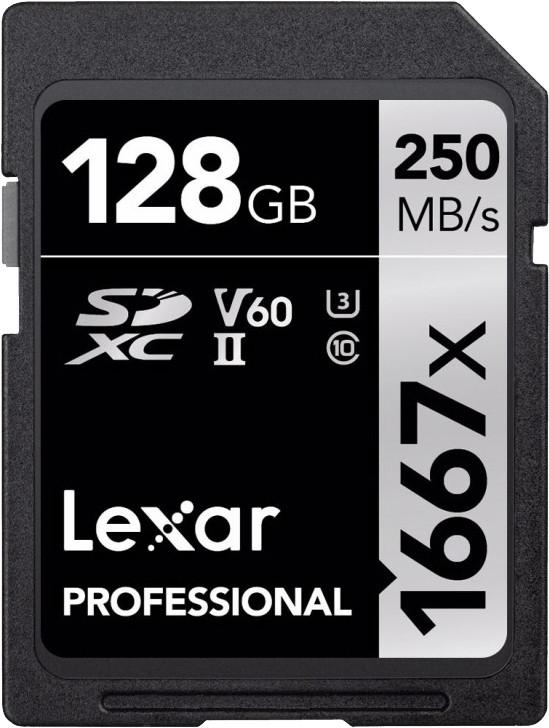 Atminties kortelė LEXAR PROFESSIONAL SDHC / SDXC 1667X UHS-II 128GB
