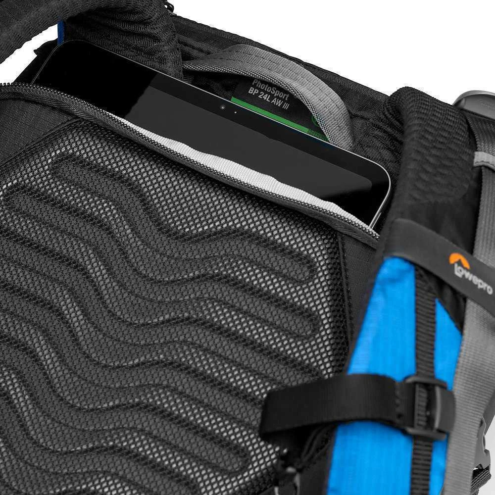 Lowepro kuprinė PhotoSport BP 24L AW III, juoda/mėlyna