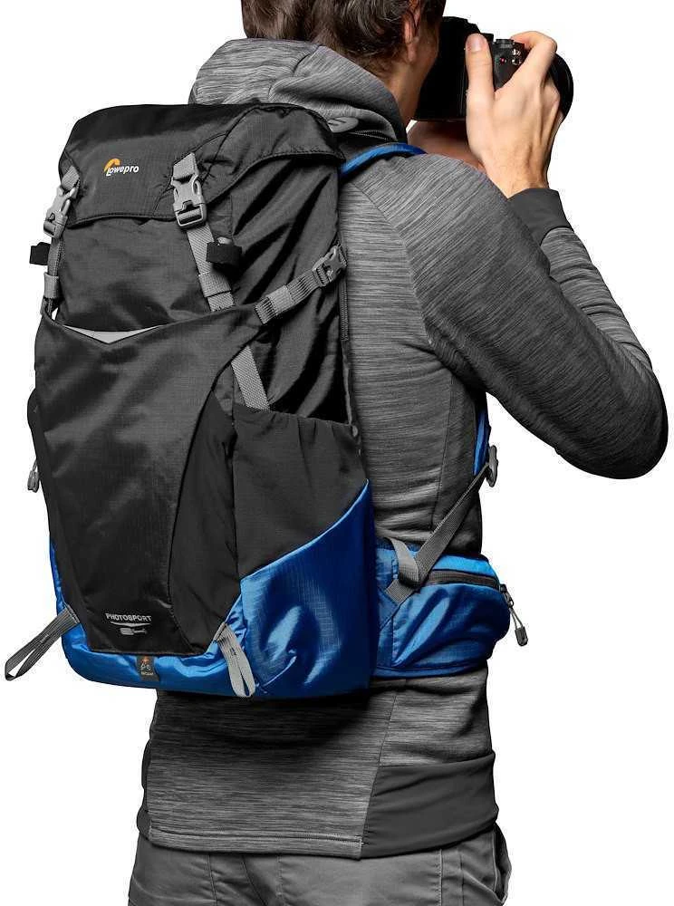 Lowepro kuprinė PhotoSport BP 24L AW III, juoda/mėlyna