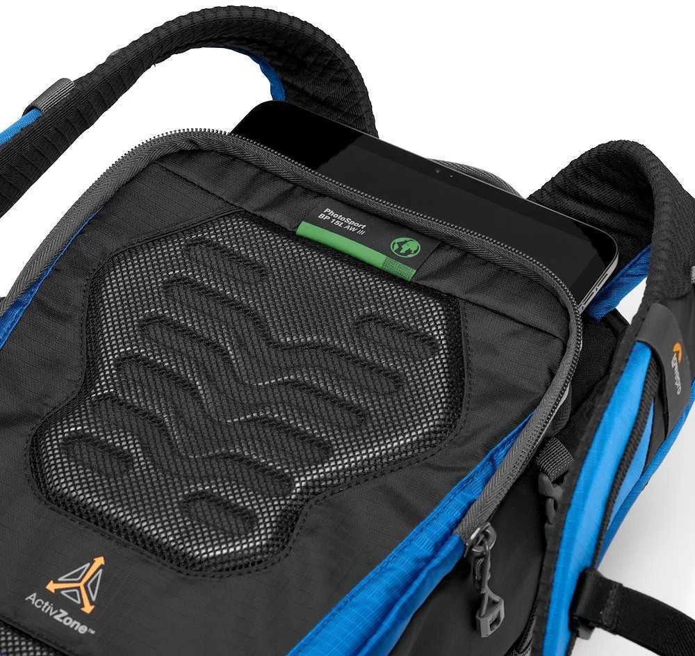 Lowepro kuprinė PhotoSport BP 15L AW III, juoda/mėlyna