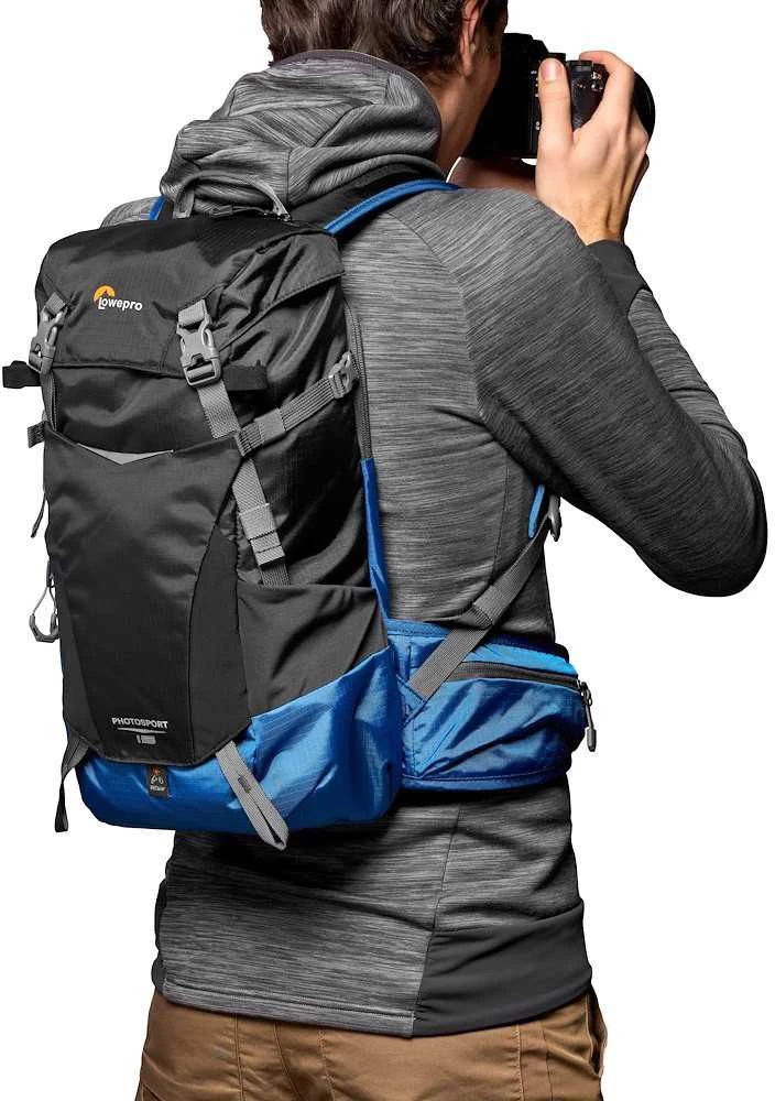 Lowepro kuprinė PhotoSport BP 15L AW III, juoda/mėlyna