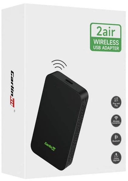 Belaidis adapteris Carlinkit 5.0 2AIR Wireless Adapter Apple CarPlay / Android Auto, Juodas