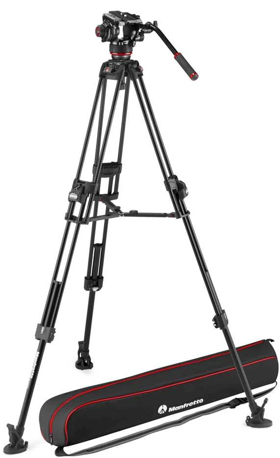 Trikojis stovas - Manfrotto 645 Alu Fast Twin 504X skysčio galva aliuminio