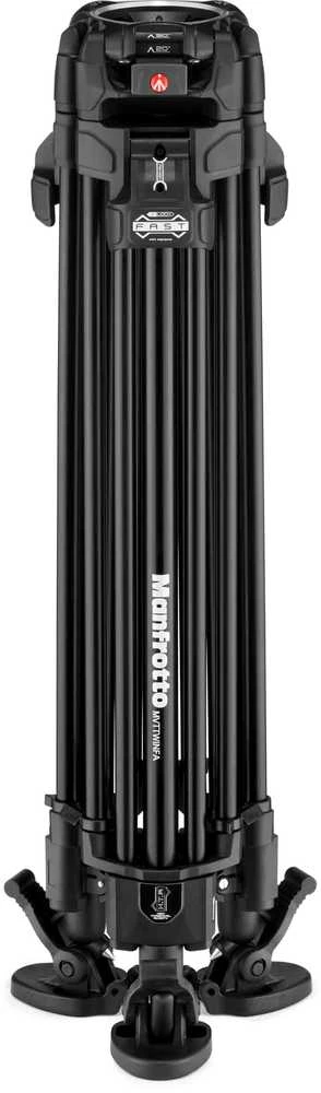 Trikojis stovas - Manfrotto 645 Alu Fast Twin 504X skysčio galva aliuminio