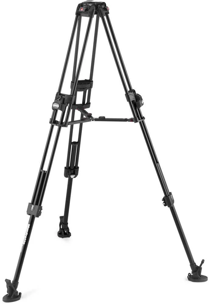 Trikojis stovas - Manfrotto 645 Alu Fast Twin 504X skysčio galva aliuminio