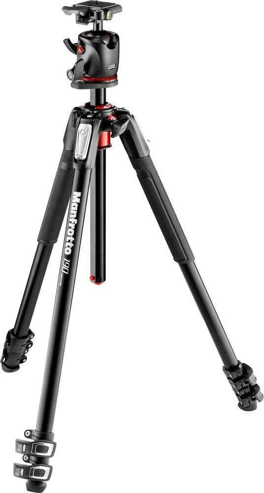 Trikojis - Manfrotto MT190XPRO3 su MHXPRO-BHQ2 galvute, maksimali aukštis 160 cm, sulankstytas 55 cm