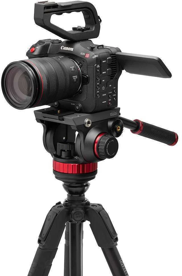 Manfrotto 055 Video Alu Juodas su głowicą 502AH