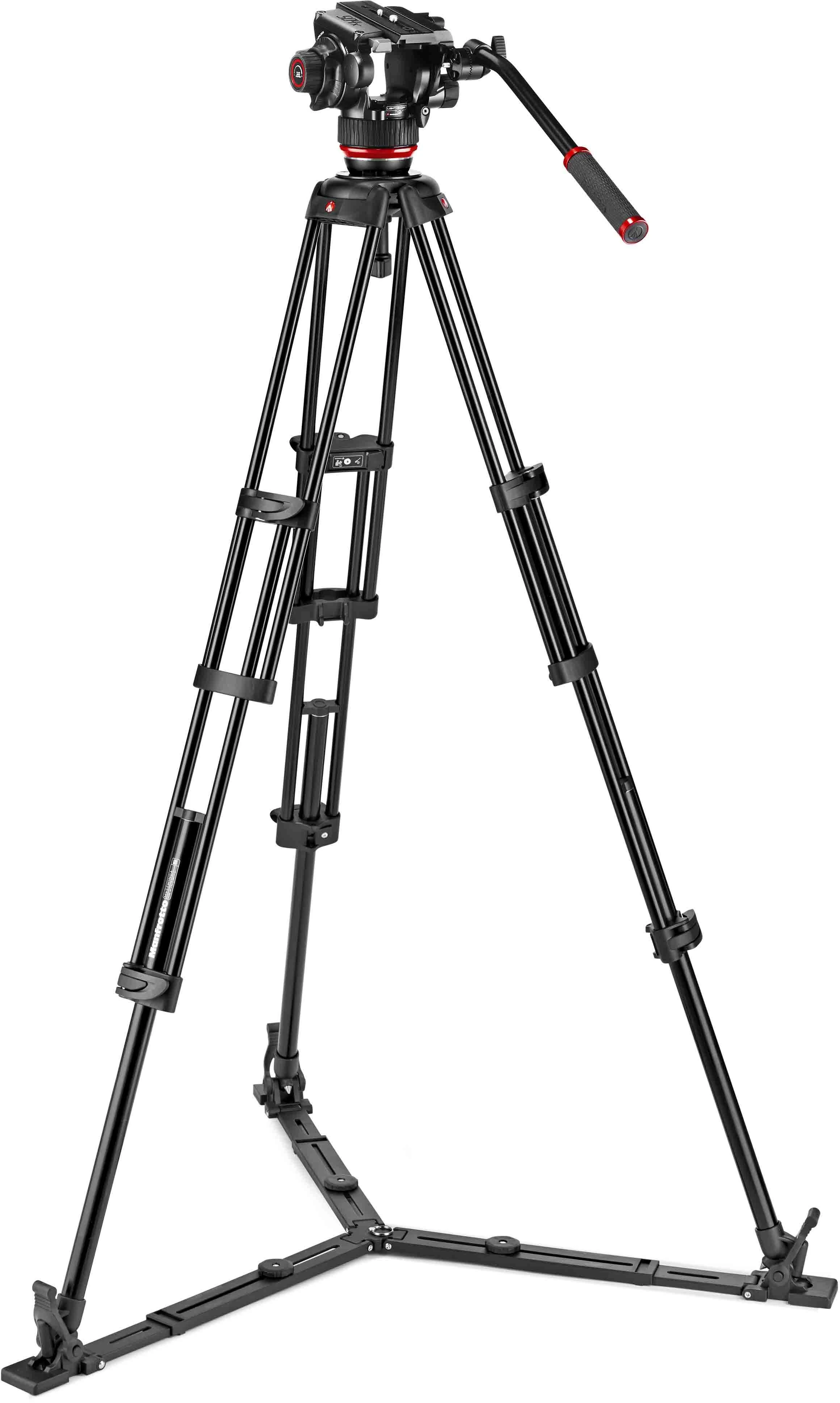 Daliniai - Manfrotto Twin Alu + galva 504X Stovo Sistema