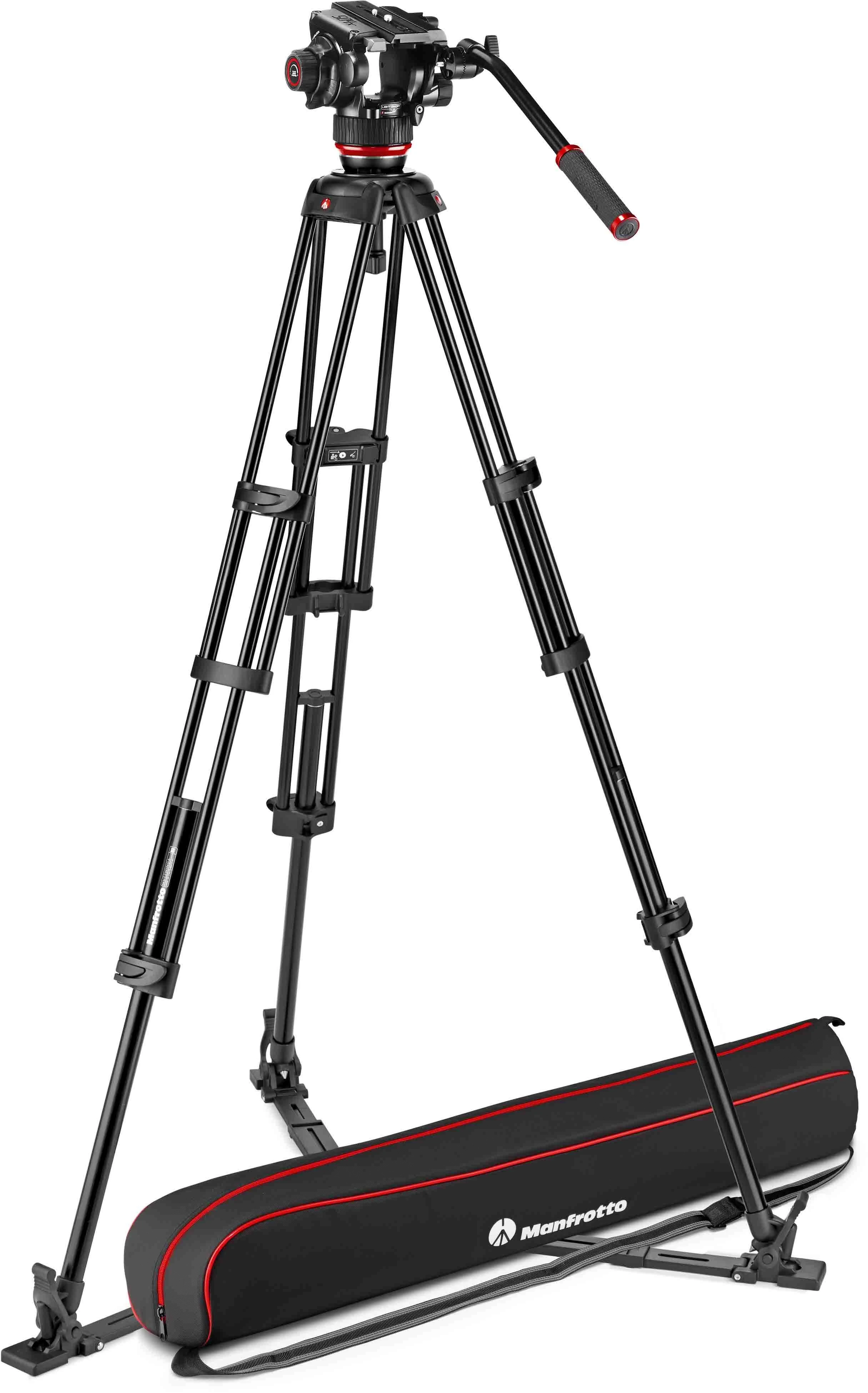 Daliniai - Manfrotto Twin Alu + galva 504X Stovo Sistema