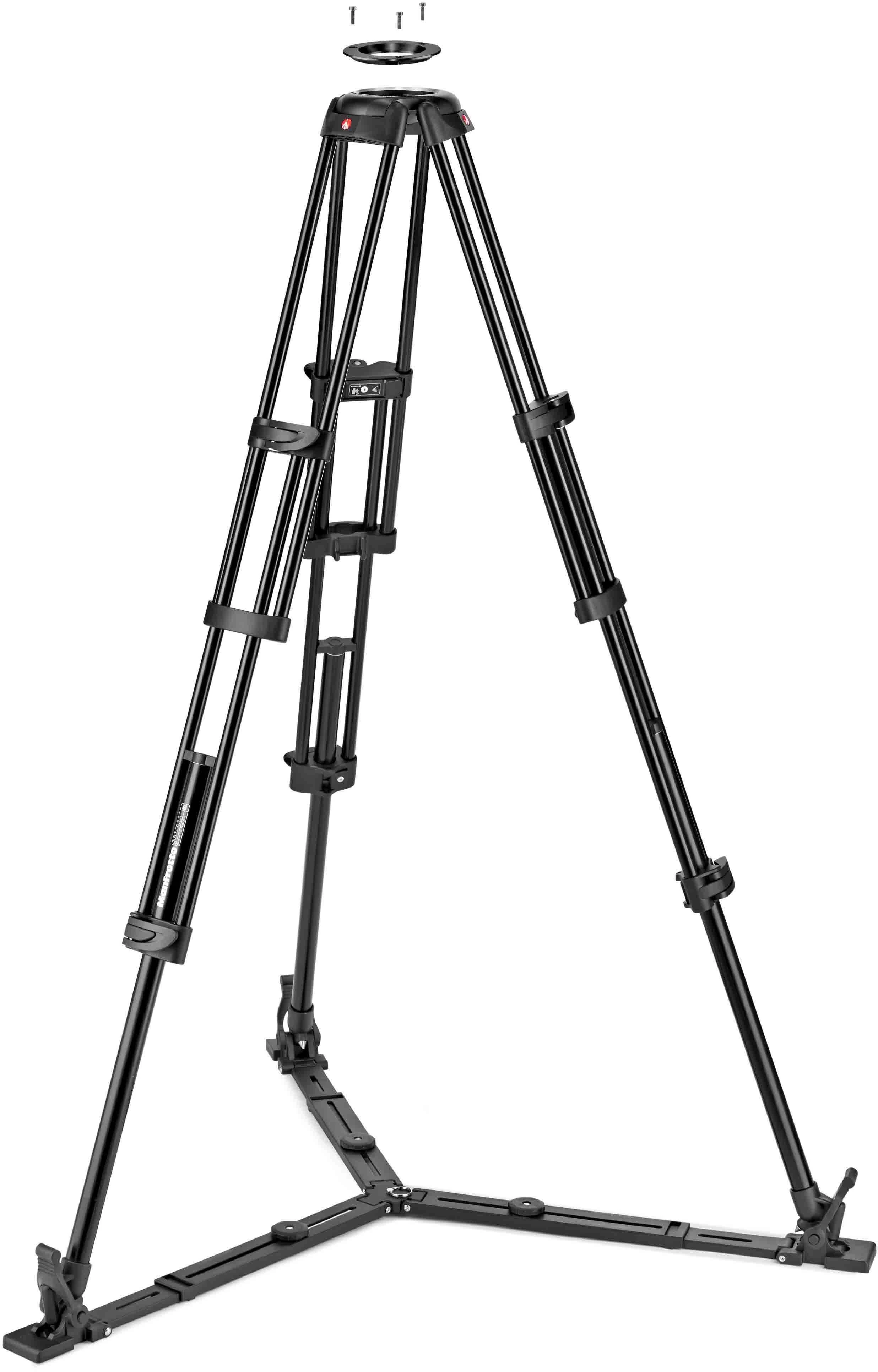Daliniai - Manfrotto Twin Alu + galva 504X Stovo Sistema
