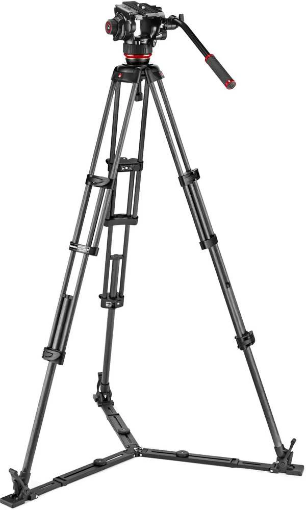 Dalys - Manfrotto dviguba anglies pluošto kamera + galva 504X anglies pluošto meškerės ir ritės galvutė