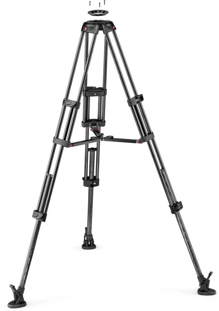 Dalys - Manfrotto Twin Carbon 504X Anglies Pluošto Šakė ir Galva