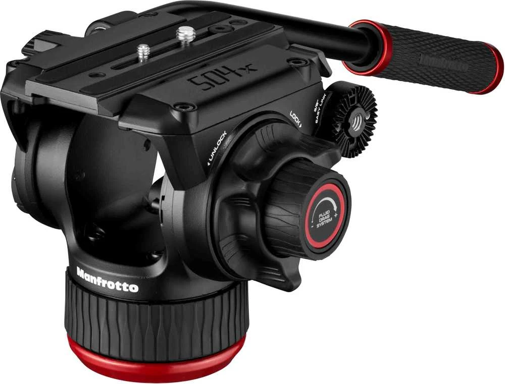 Dalys - Manfrotto Twin Carbon 504X Anglies Pluošto Šakė ir Galva