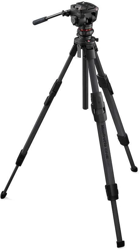 „Manfrotto ONE“ anglies pluošto trikojis su 500X galvute