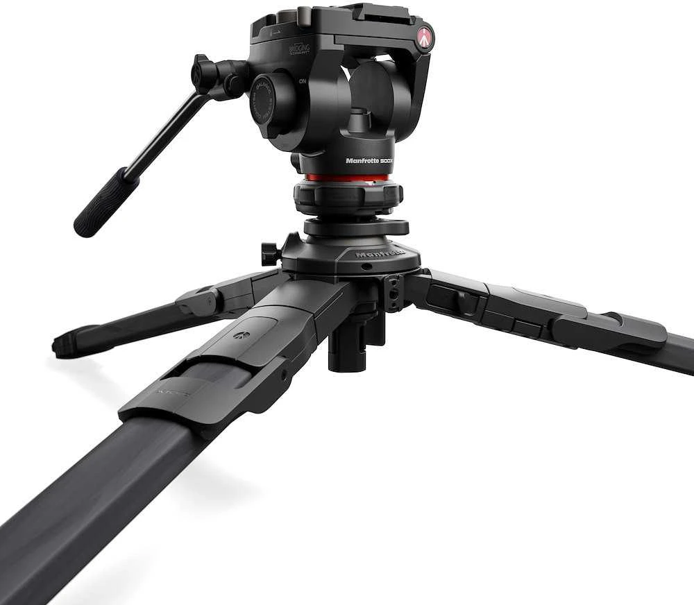 „Manfrotto ONE“ anglies pluošto trikojis su 500X galvute