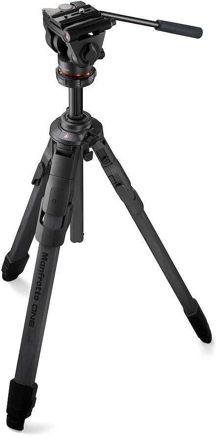 „Manfrotto ONE“ anglies pluošto trikojis su 500X galvute
