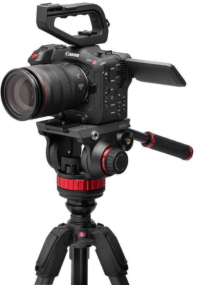 Manfrotto 055 Video Carbon Juodas su głowicą 502AH