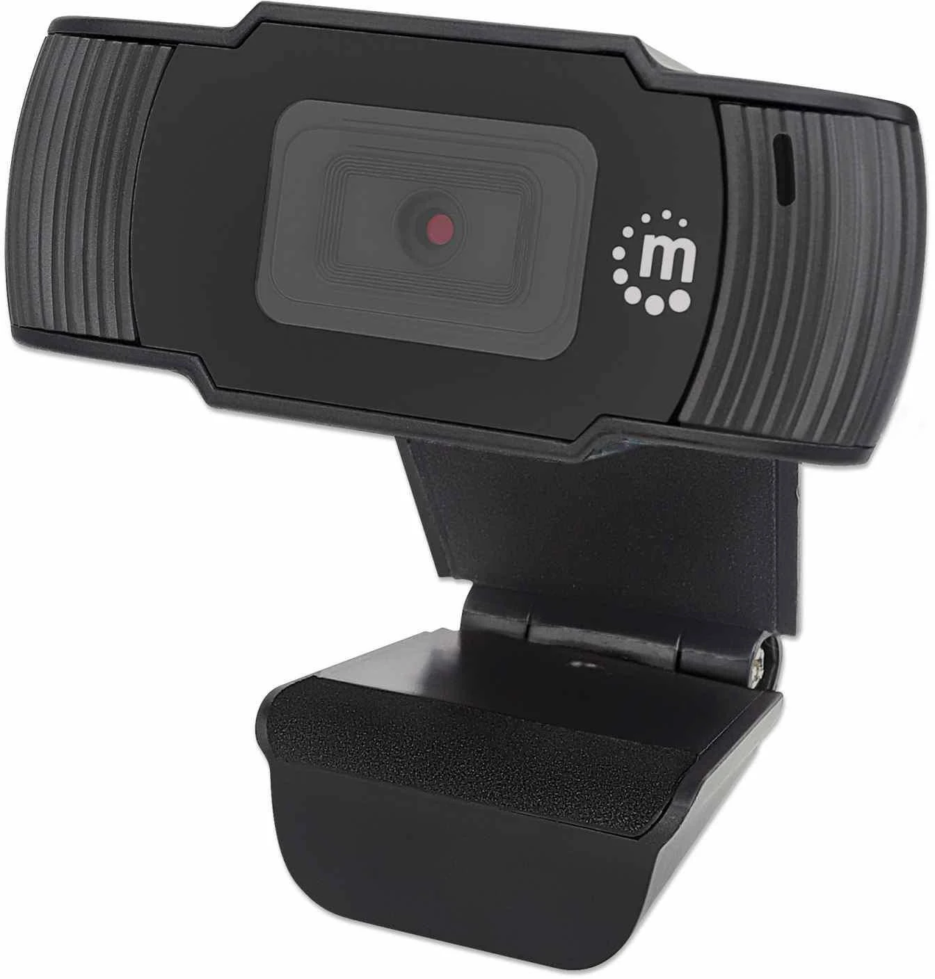 Intracom MANHATTAN 1080p USB internetinė kamera Dviejų megapikselių 1080p Full HD USB-A kištukas Integruotas mikrofonas Reguliuojamas spaustuko pagrindas 30 kadrų per sekundę Juodas