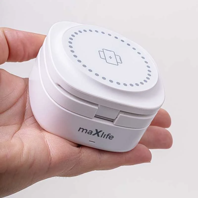 Maxlife MXWC-06 magnetinis belaidis įkroviklis 15W baltos spalvos 3in1