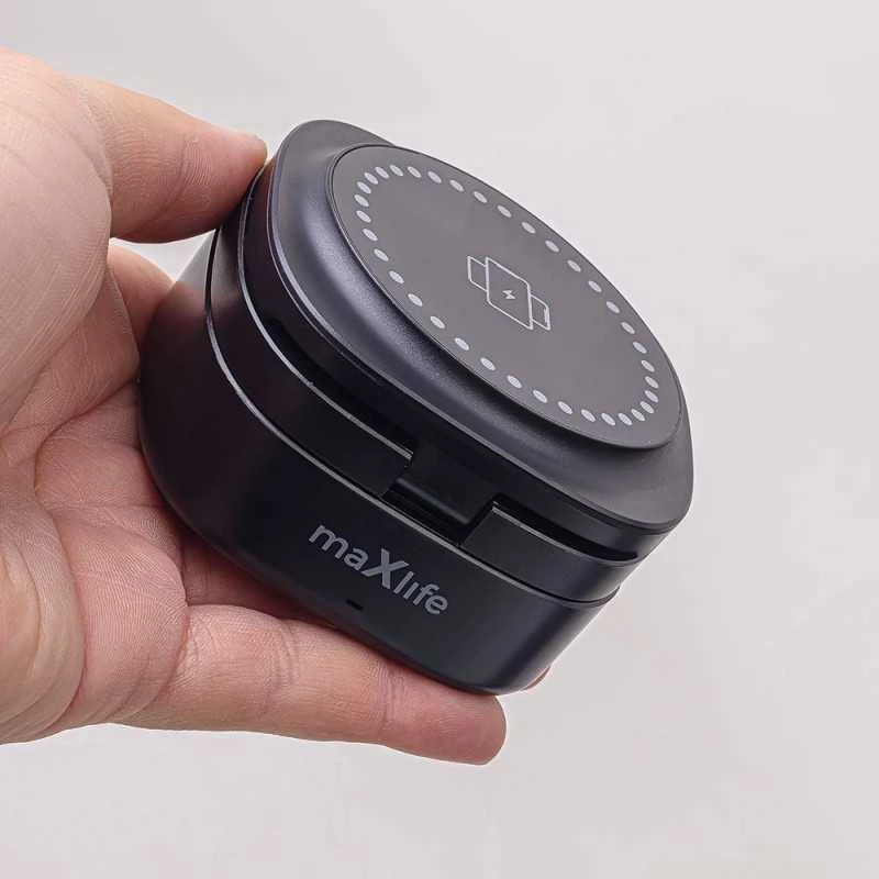 Maxlife MXWC-06 magnetinis belaidis įkroviklis 15W juodos spalvos 3in1