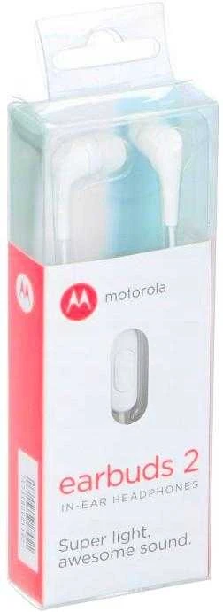 Ausinės į ausis Motorola laidinės, baltos / 114702