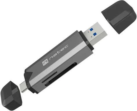 „Natec“ atminties kortelių skaitytuvas „Scarab 3“ USB-A/USB-C