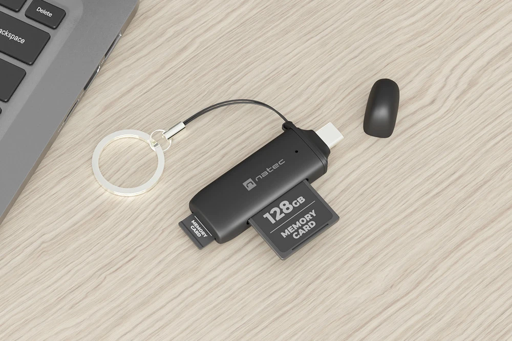 NATEC kortelių skaitytuvas SCARAB C SD/MICRO SD USB 3.2 G1