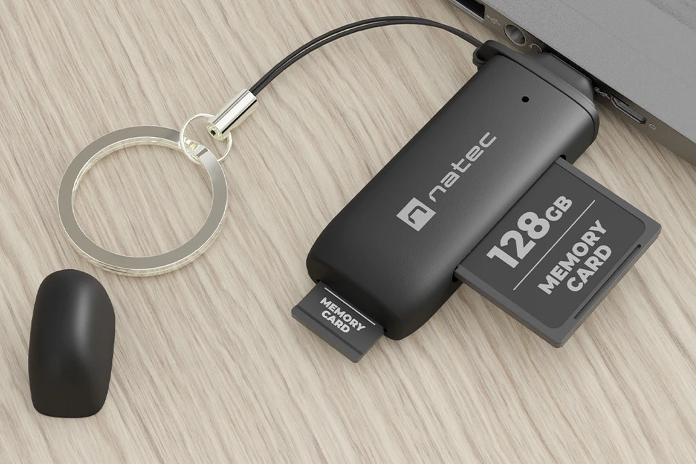 NATEC kortelių skaitytuvas SCARAB C SD/MICRO SD USB 3.2 G1
