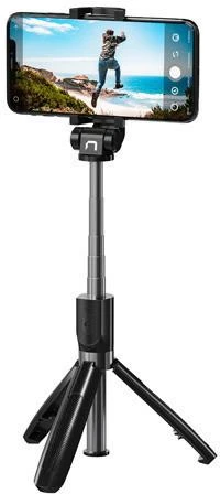 Natec Selfie Stick Tripod, Alvito, Wireless, Juodas
