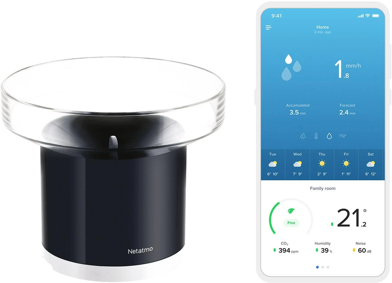 Netatmo išmanusis lietaus matuoklis