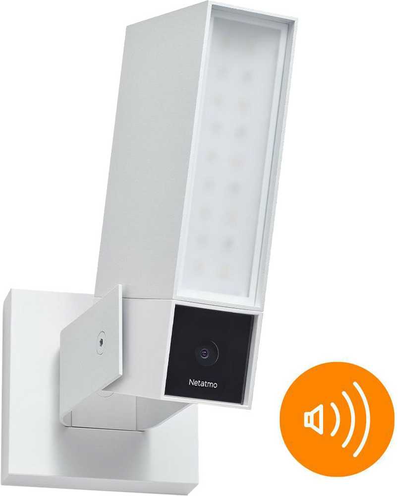 Netatmo išmanioji lauko kamera su sirena, balta