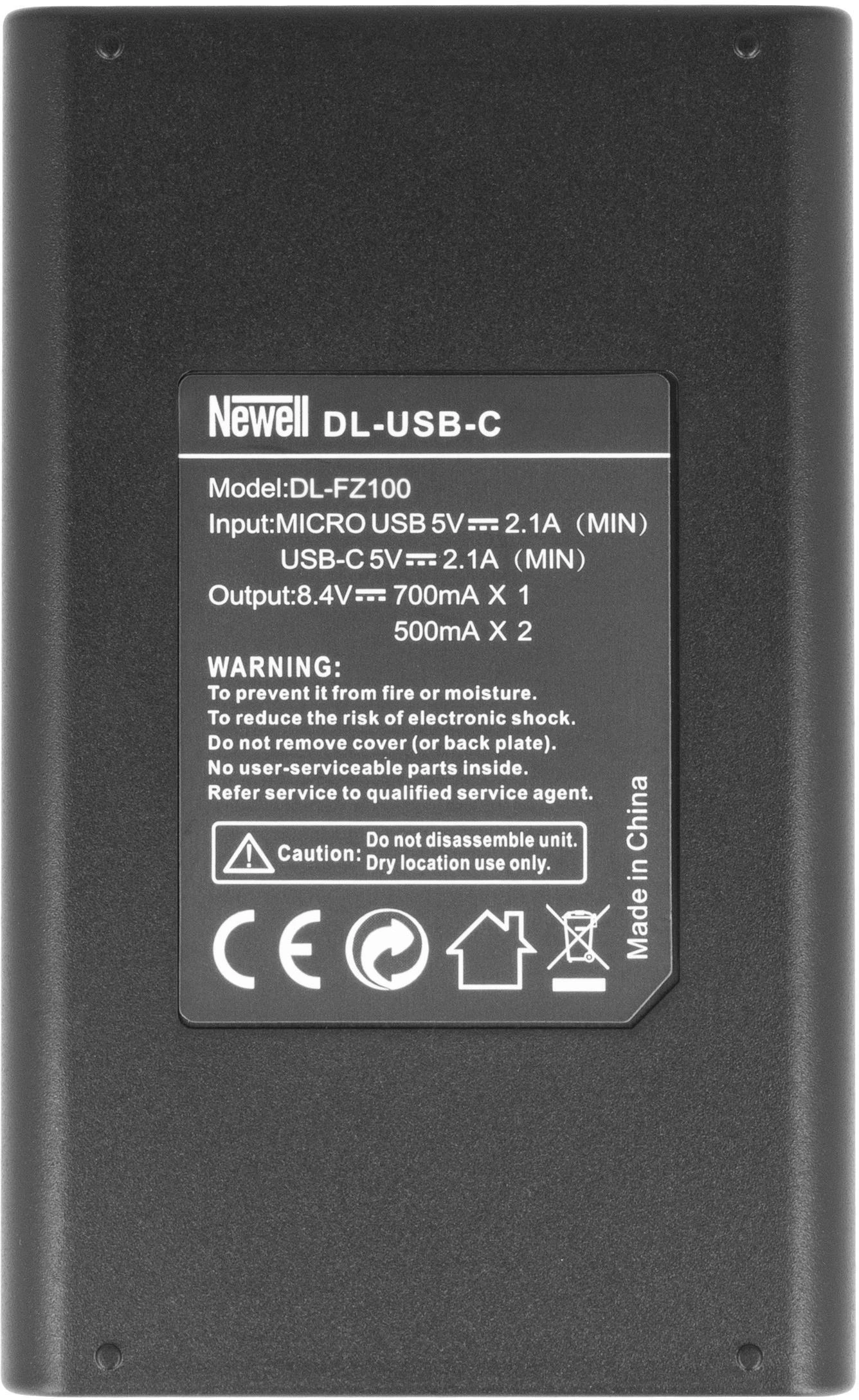 Dviejų kanalų įkroviklis Newell DL-USB-C NP-FZ100