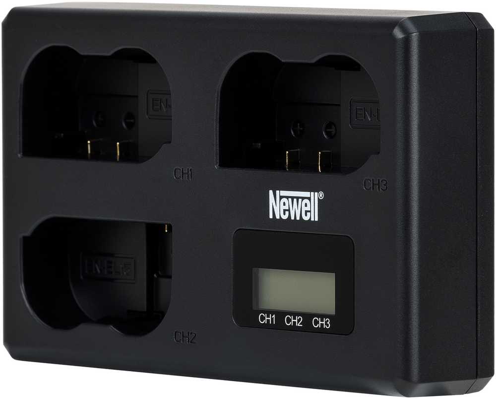Newell akumuliatorių įkroviklis TT-USB-C 3x Nikon EN-EL15