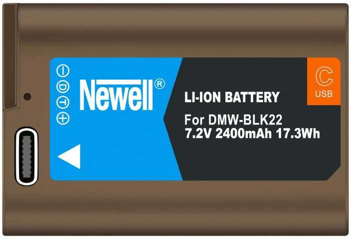 Newell baterija Panasonic DMW-BLK22 USB-C