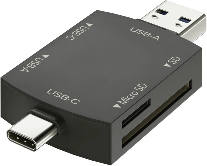 Atminties Kortelių Skaitytuvas - Newell OTG 4-in-1 3.0 Hub USB-A, USB-C, 5 Gb/s
