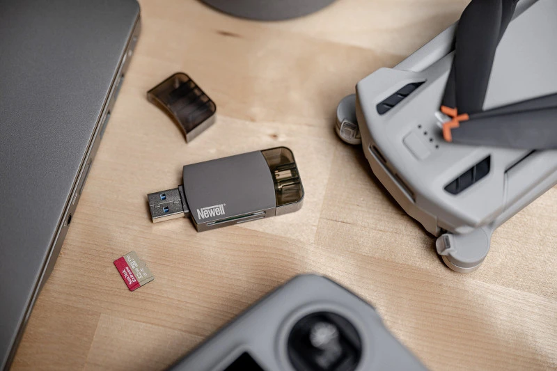 Atminties Kortelių Skaitytuvas - Newell OTG 4-in-1 3.0 Hub USB-A, USB-C, 5 Gb/s