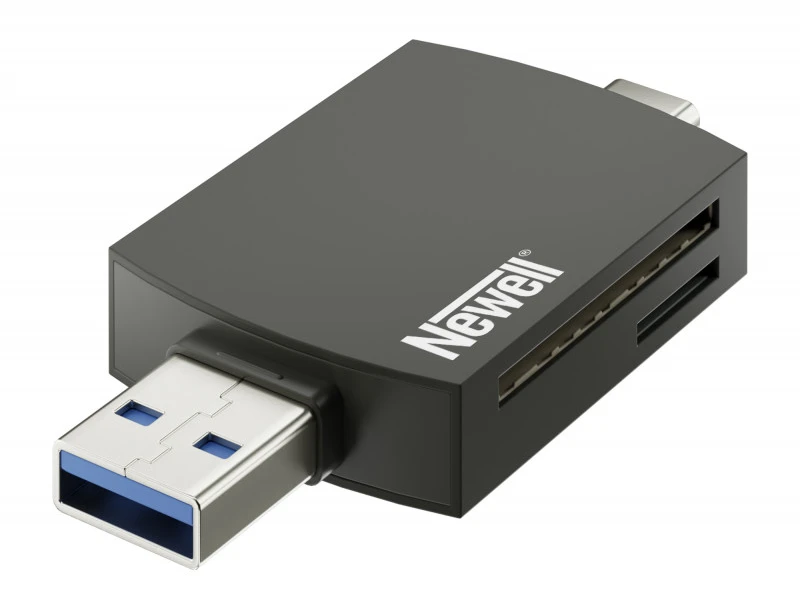 Atminties Kortelių Skaitytuvas - Newell OTG 4-in-1 3.0 Hub USB-A, USB-C, 5 Gb/s