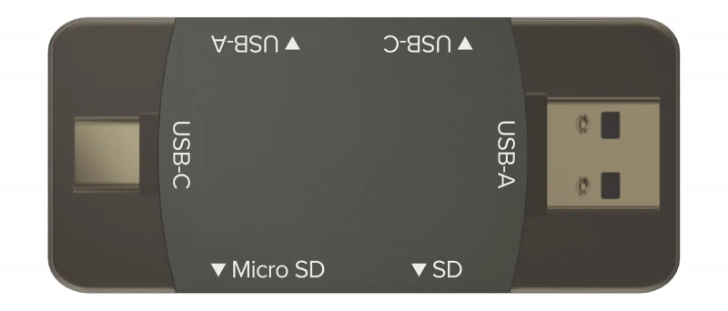 Atminties Kortelių Skaitytuvas - Newell OTG 4-in-1 3.0 Hub USB-A, USB-C, 5 Gb/s