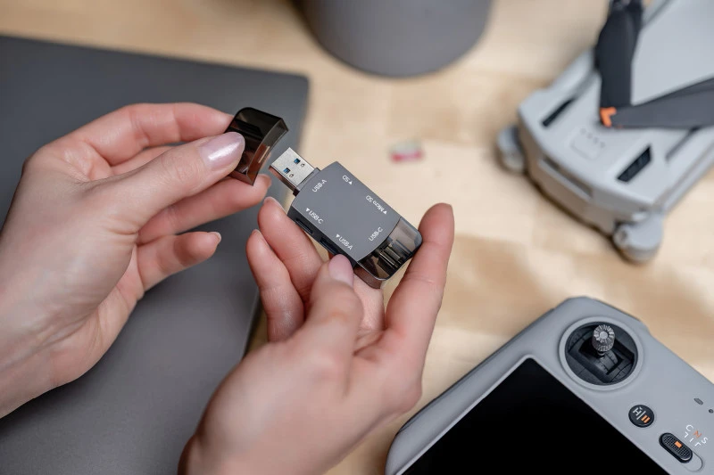 Atminties Kortelių Skaitytuvas - Newell OTG 4-in-1 3.0 Hub USB-A, USB-C, 5 Gb/s