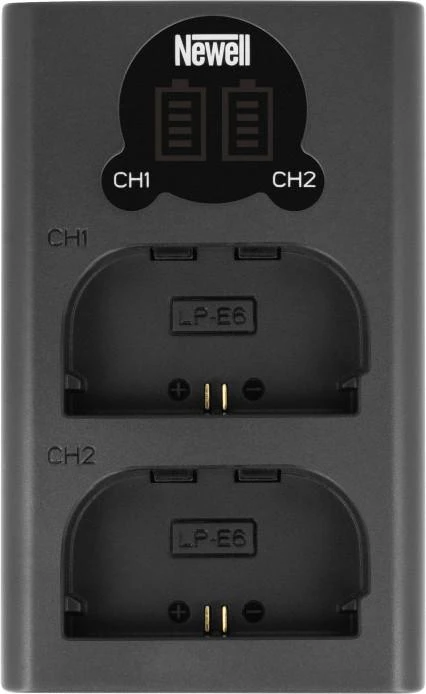 Dviejų kanalų įkroviklis Newell DL-USB-C skirtas LP-E6