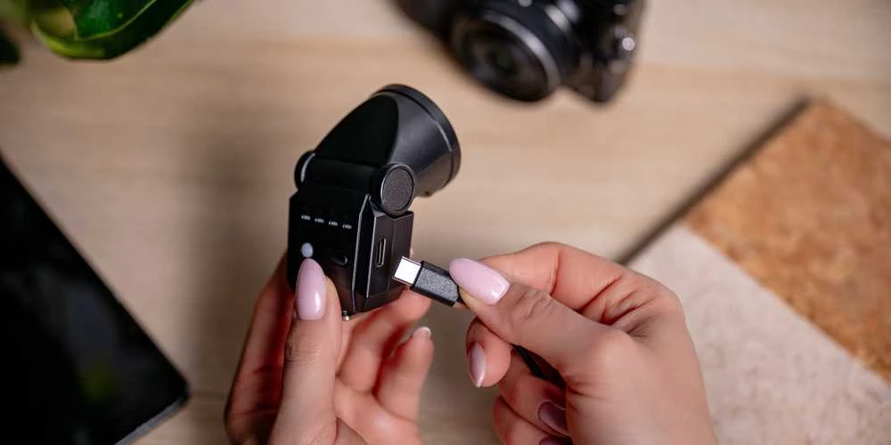 Fotoaparato blykstė - Newell Elea Mini Flash Gun (Newell, 300 mAh, 480 blykstės, 5600 K)