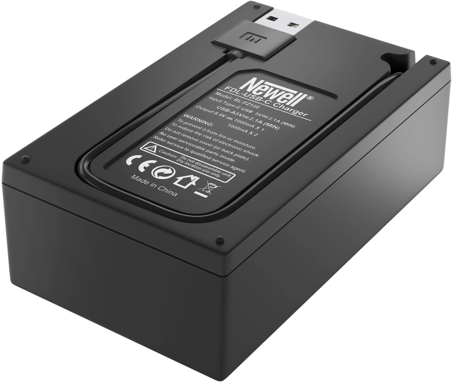 Dviejų kanalų įkroviklis Newell FDL-USB-C skirtas NP-FZ100 baterijai