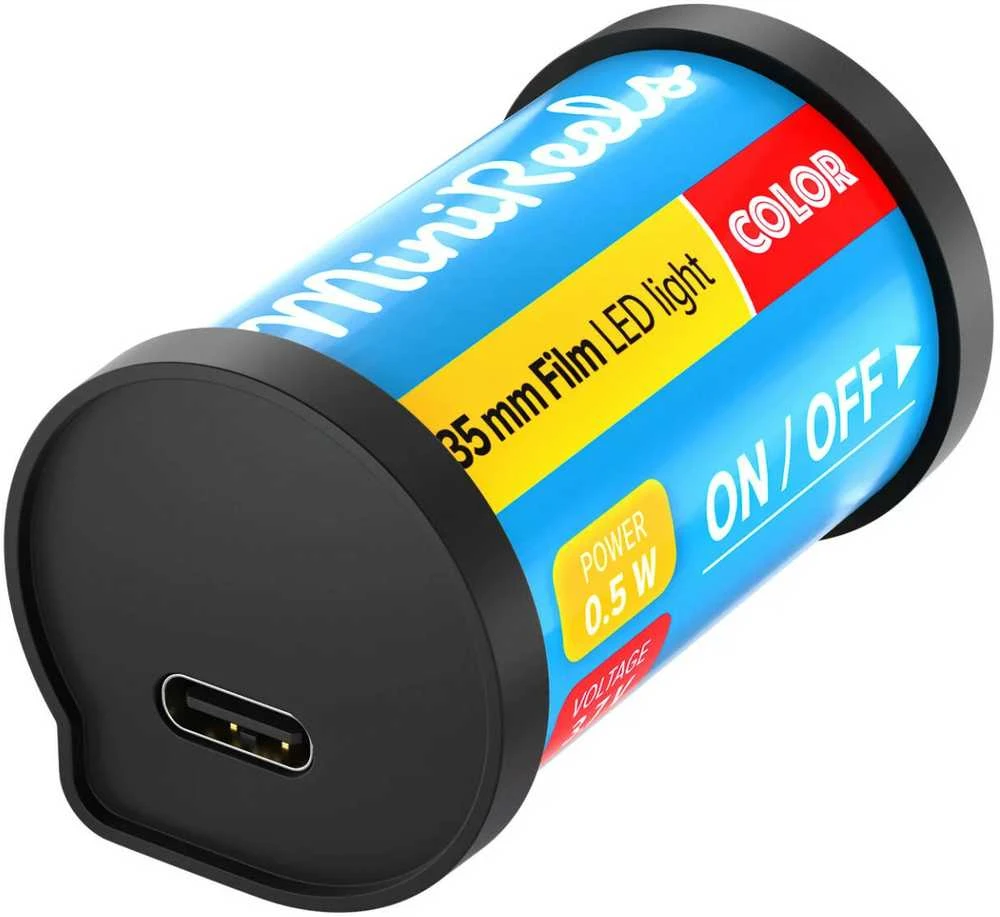 Apšvietimo priedas - Newell RGB MiniReels LED lempa (300 mAh, USB-C, magnetinis tvirtinimas)