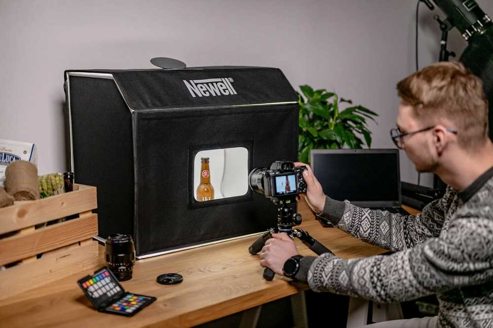 Newell M60 šviesos palapinė produkto fotografijai
