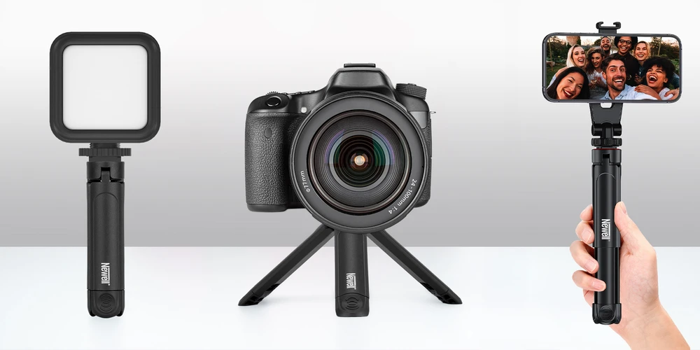Apšvietimo stovas - Newell M-Stand Mini Pro 1.5kg apkrovos talpa juodas