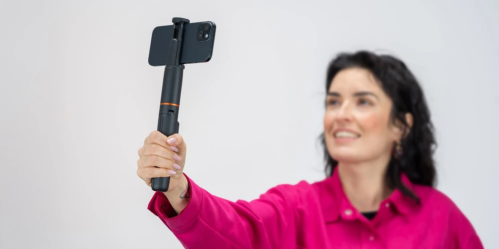 Stovas - Newell M-Pod Pro Išmanusis telefonas Tripod Monopod Remote Control Juodas