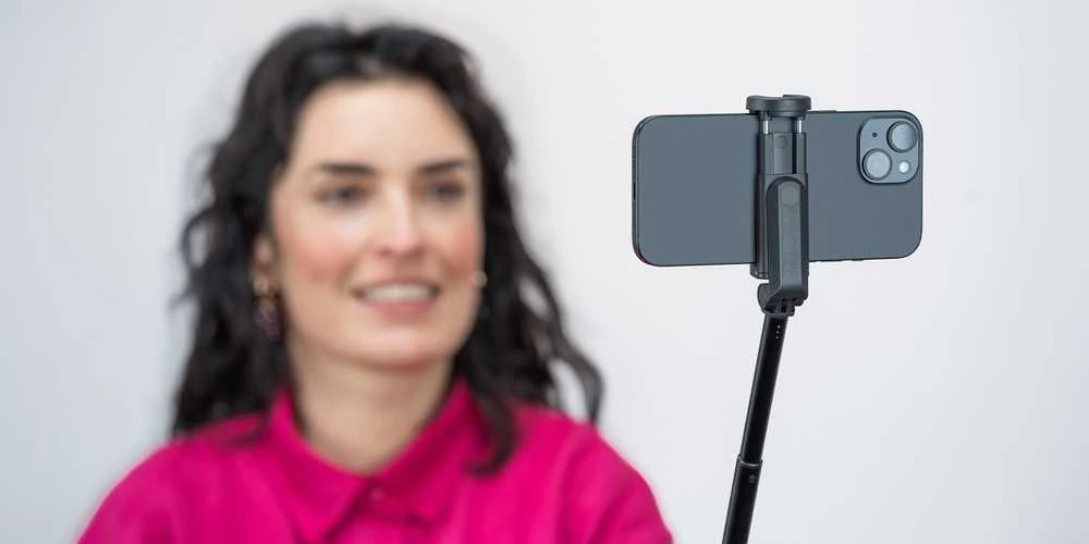 Stovas - Newell M-Pod Pro Išmanusis telefonas Tripod Monopod Remote Control Juodas